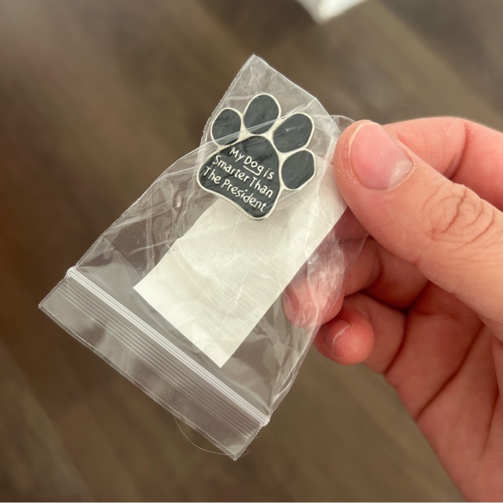 “My Dog is Smarter than the President” Pin